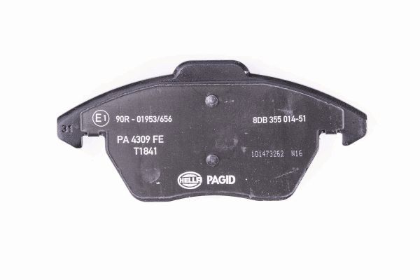 Brake Pad Set, disc brake - 8DB 355 014-511 HELLA