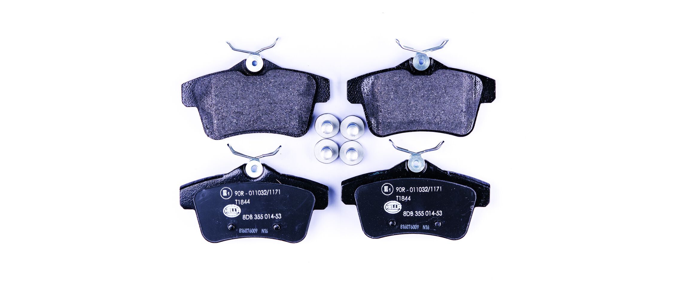 Brake Pad Set, disc brake - 8DB 355 014-531 HELLA