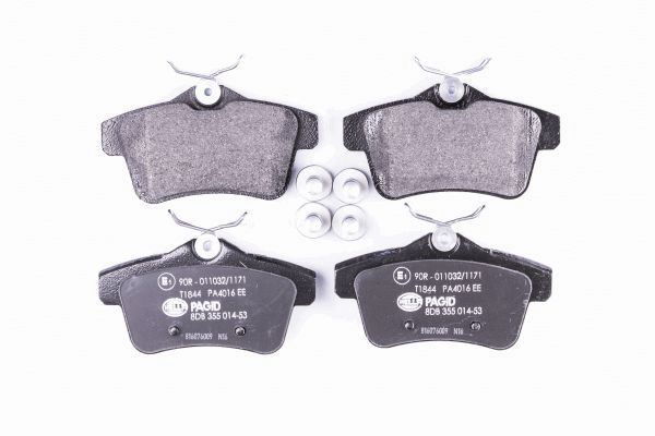 Brake Pad Set, disc brake - 8DB 355 014-531 HELLA