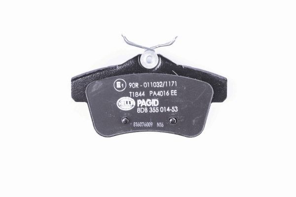 Brake Pad Set, disc brake - 8DB 355 014-531 HELLA
