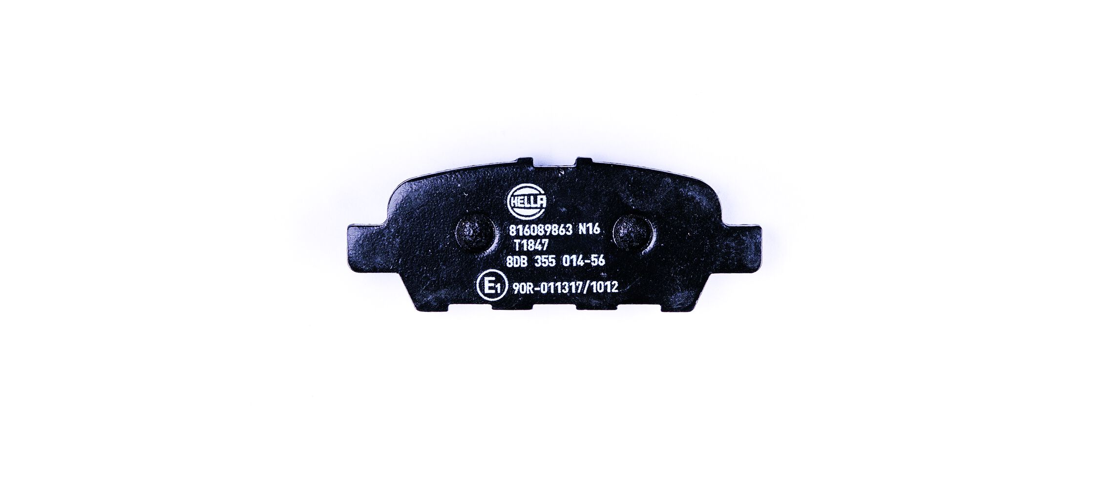 Brake Pad Set, disc brake - 8DB 355 014-561 HELLA