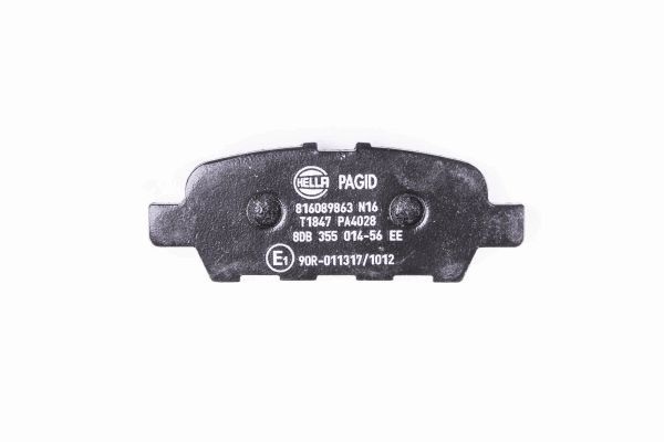 Brake Pad Set, disc brake - 8DB 355 014-561 HELLA