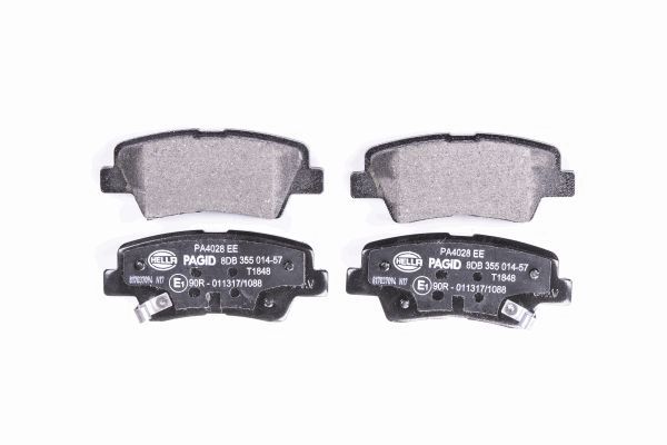 Brake Pad Set, disc brake - 8DB 355 014-571 HELLA