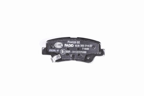 Brake Pad Set, disc brake - 8DB 355 014-571 HELLA