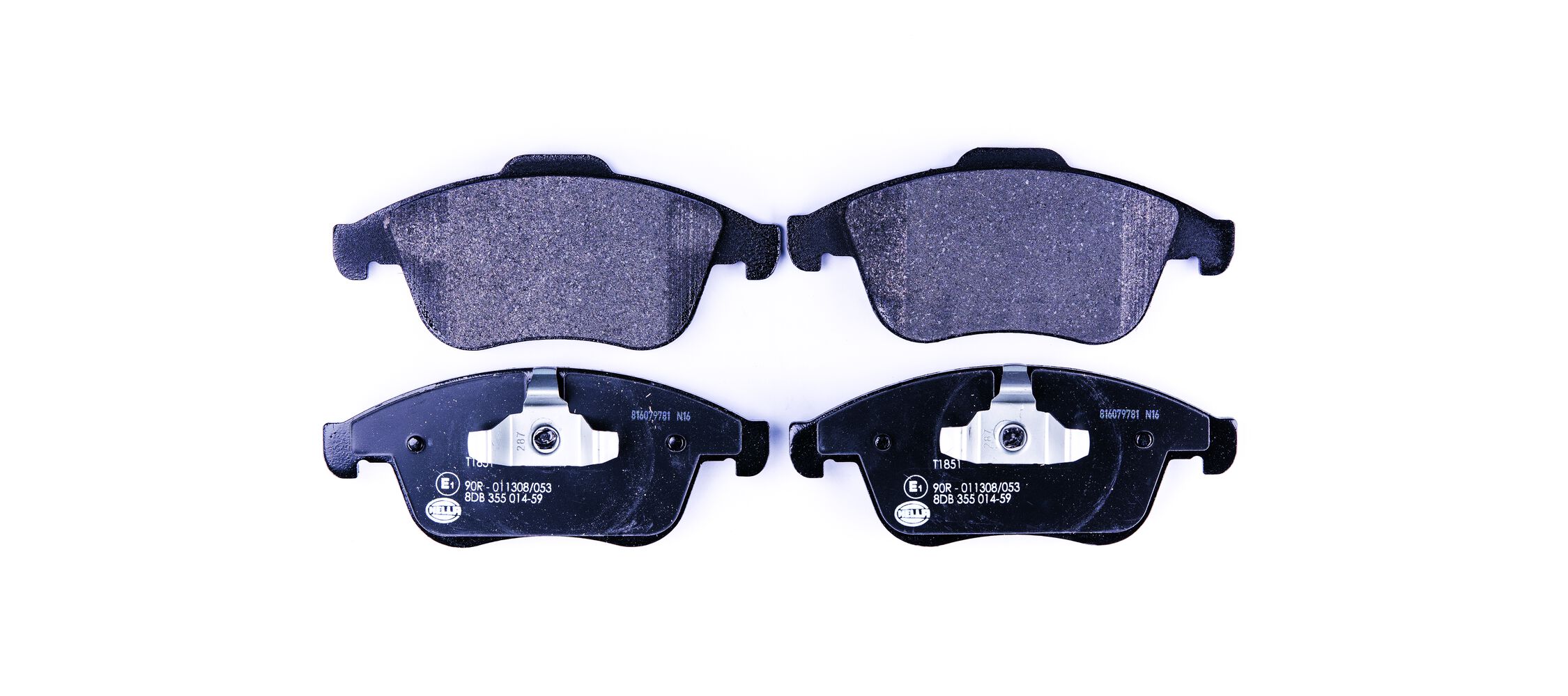 Brake Pad Set, disc brake - 8DB 355 014-591 HELLA
