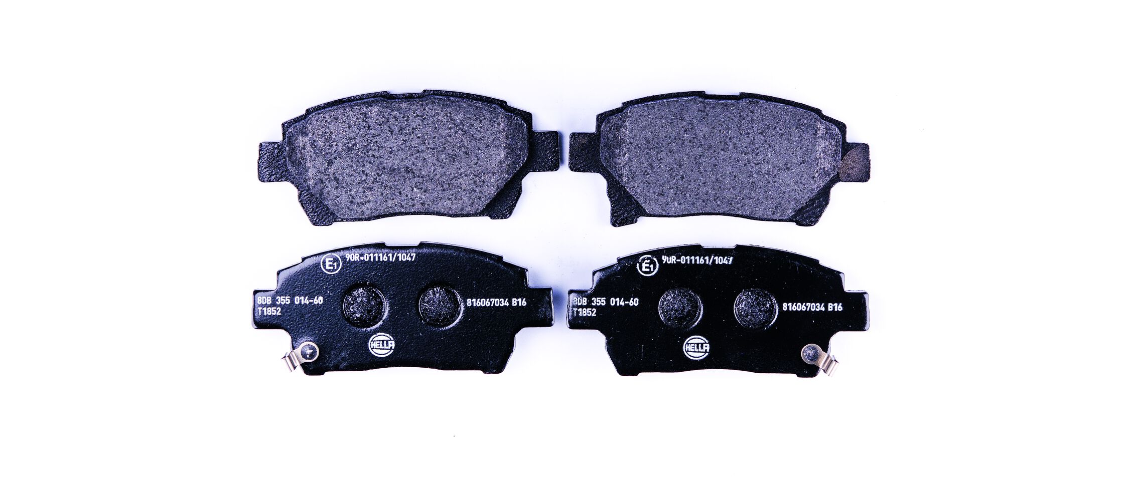 Комплект тормозных колодок, дисковый тормоз - 8DB 355 014-601 HELLA