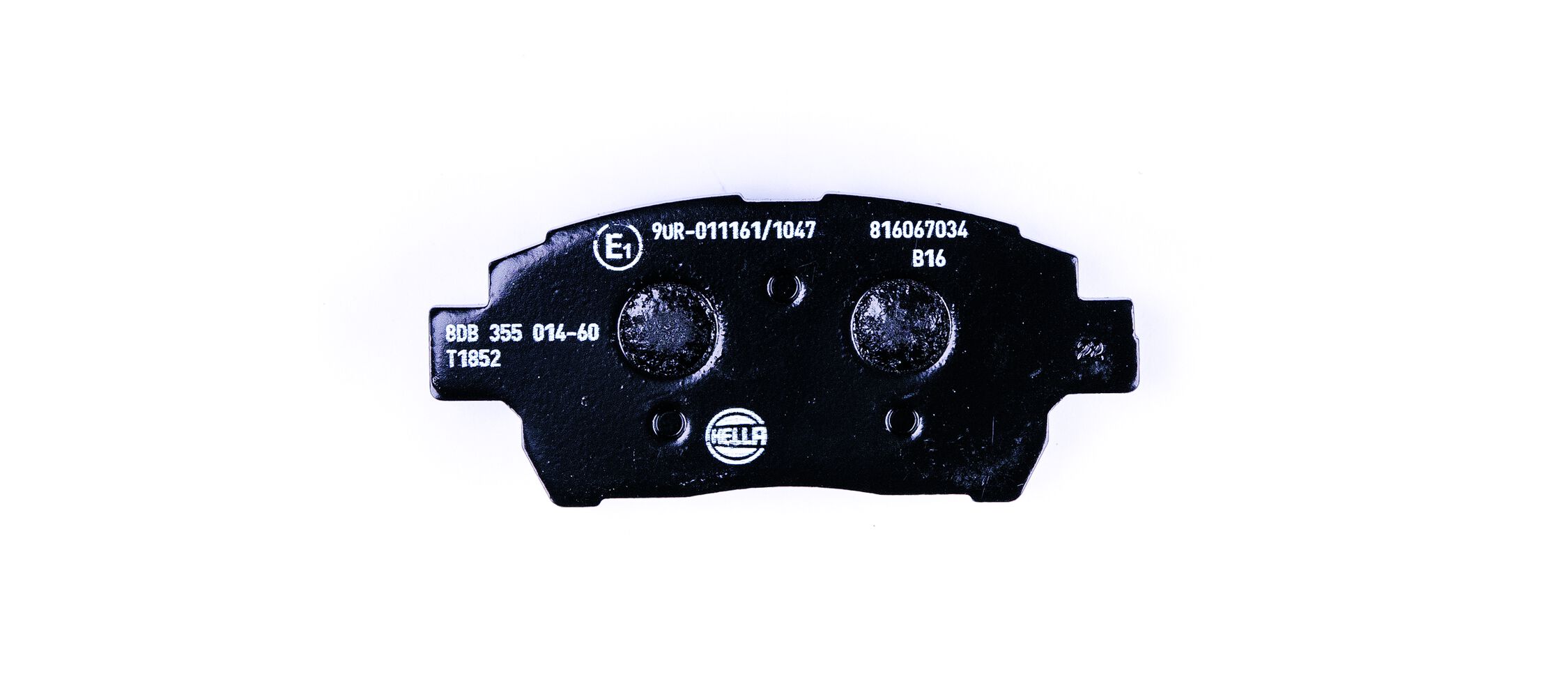 Brake Pad Set, disc brake - 8DB 355 014-601 HELLA