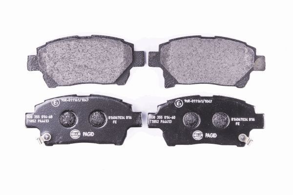 Brake Pad Set, disc brake - 8DB 355 014-601 HELLA