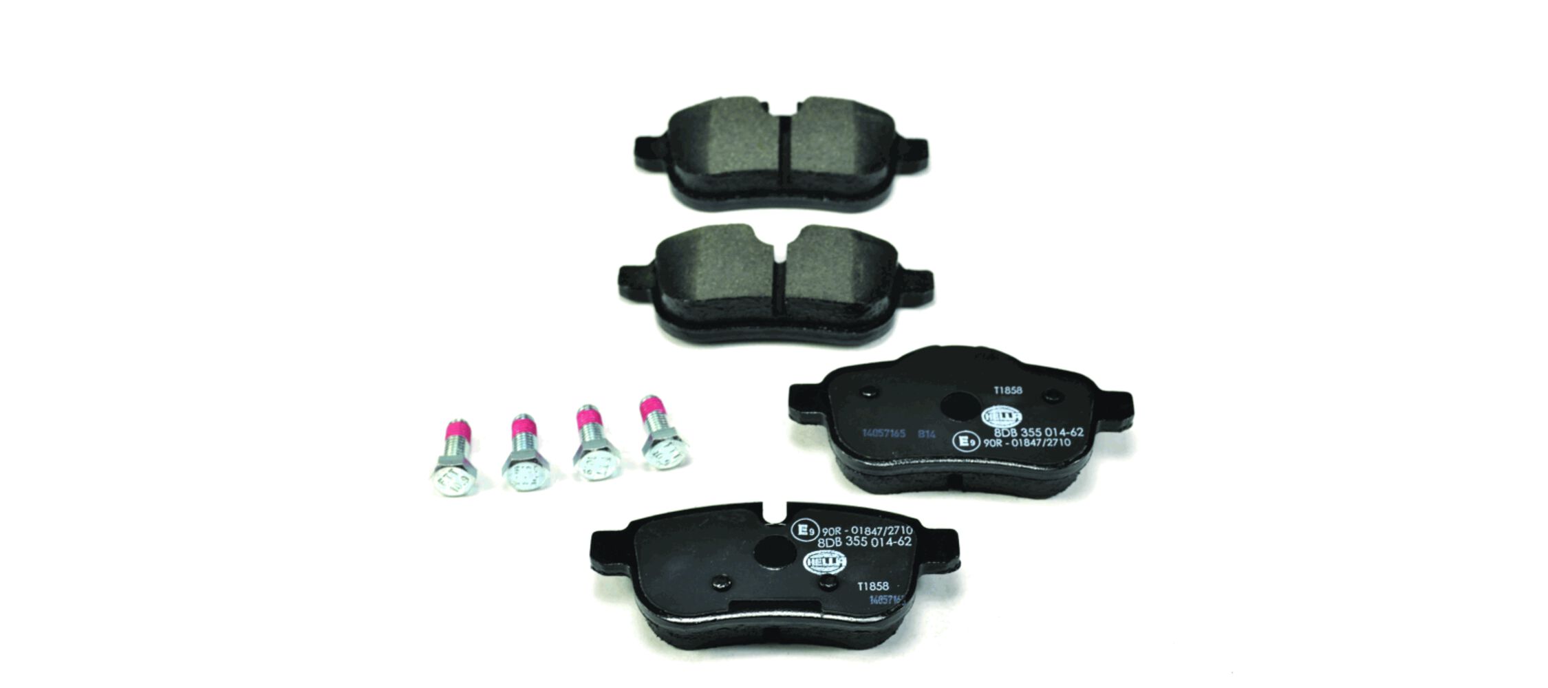 Brake Pad Set, disc brake - 8DB 355 014-621 HELLA