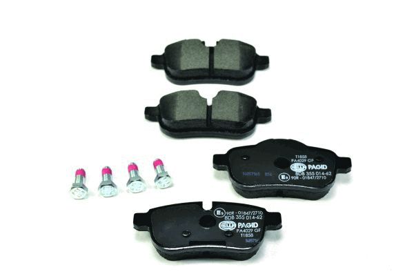 Brake Pad Set, disc brake - 8DB 355 014-621 HELLA
