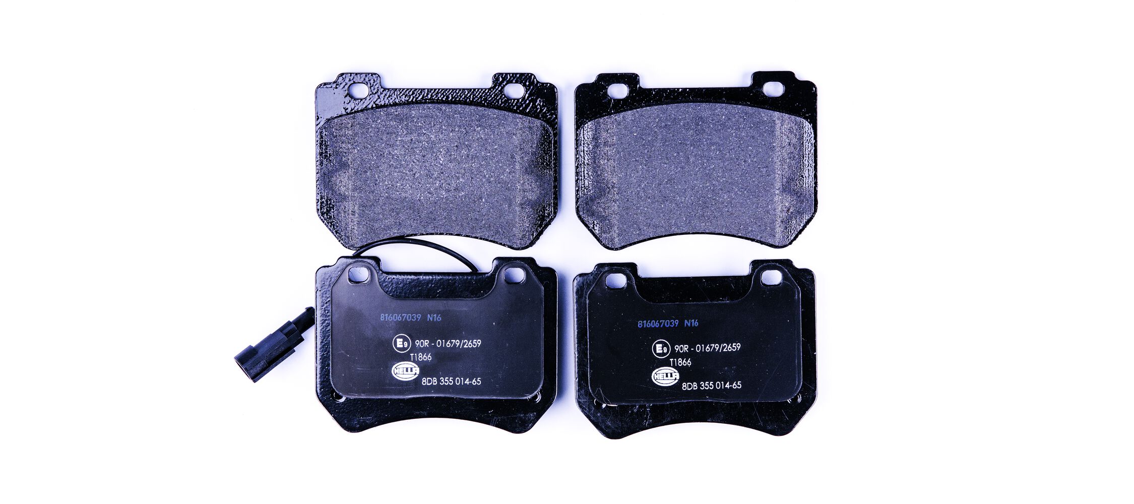 Brake Pad Set, disc brake - 8DB 355 014-651 HELLA
