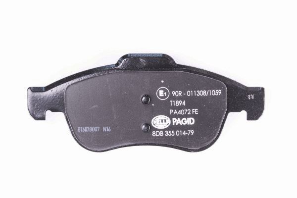 Brake Pad Set, disc brake - 8DB 355 014-791 HELLA