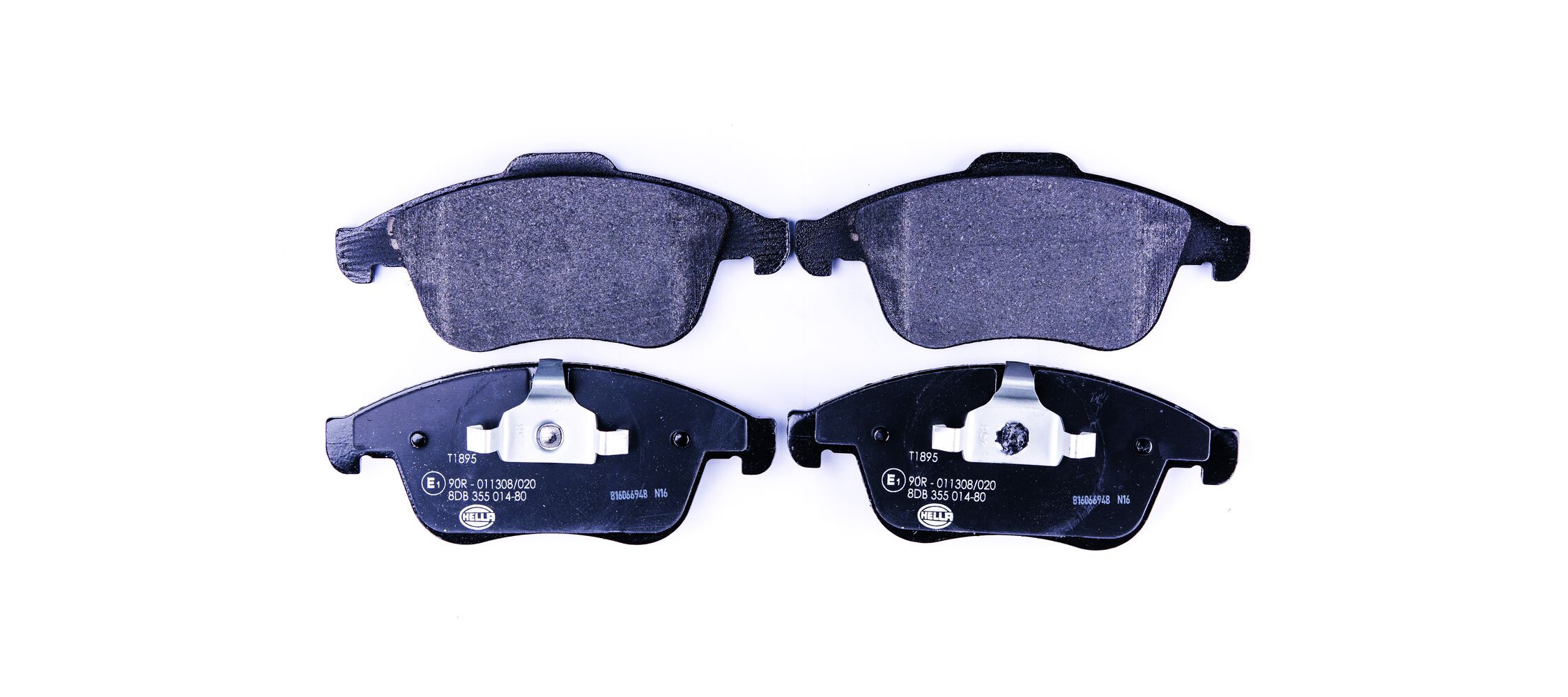 Brake Pad Set, disc brake - 8DB 355 014-801 HELLA