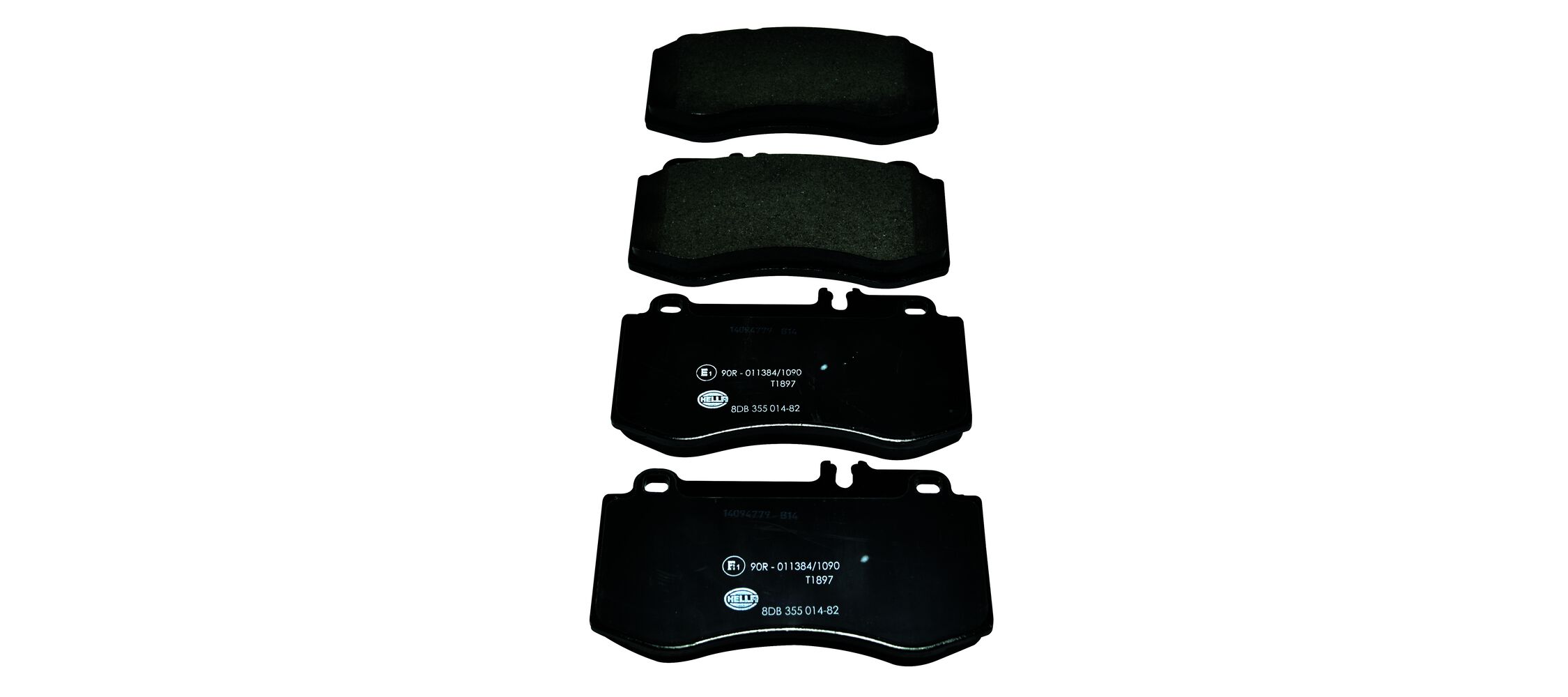 Brake Pad Set, disc brake - 8DB 355 014-821 HELLA