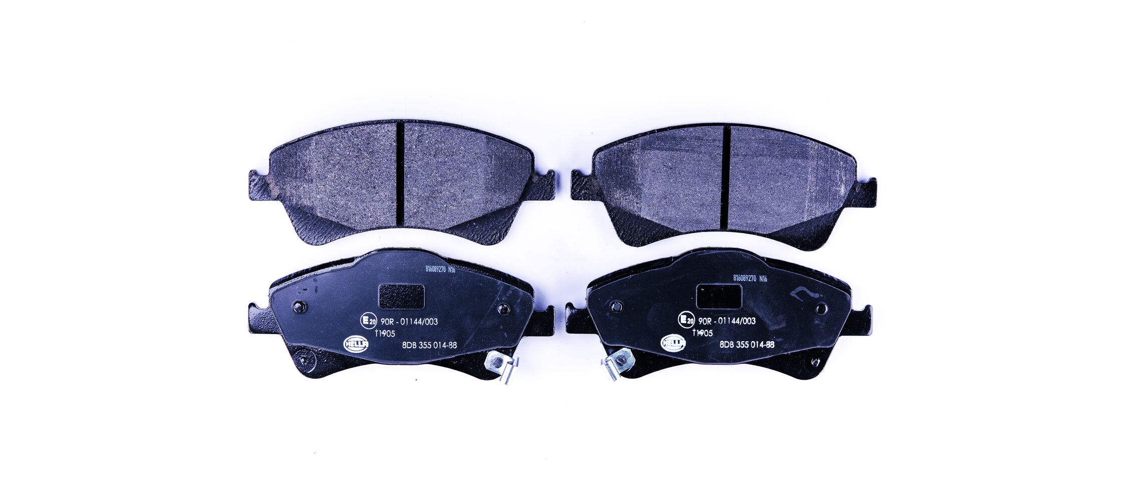 Brake Pad Set, disc brake - 8DB 355 014-881 HELLA