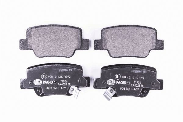 Kit pastiglie freno, Freno a disco - 8DB 355 014-891 HELLA