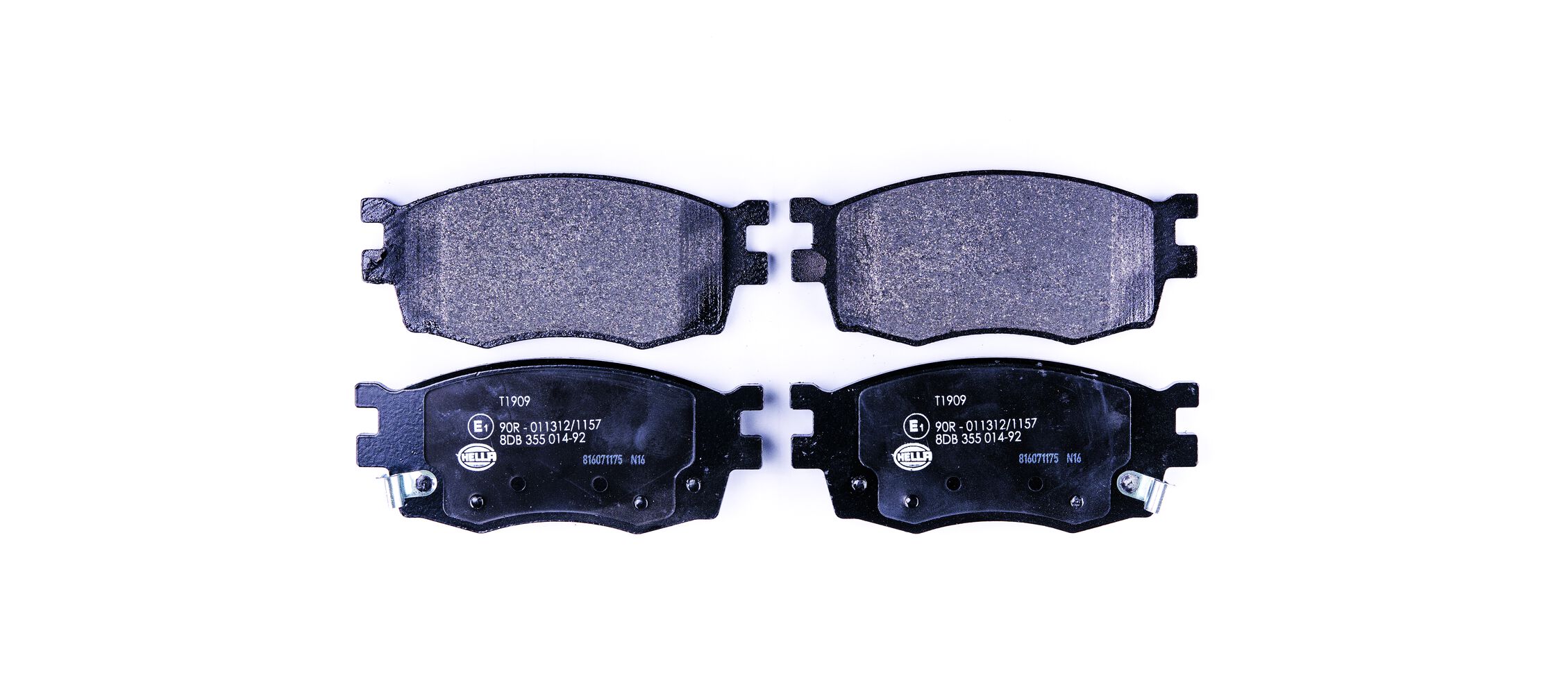 Brake Pad Set, disc brake - 8DB 355 014-921 HELLA
