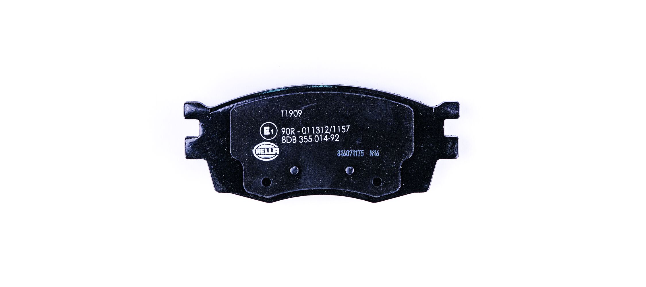 Brake Pad Set, disc brake - 8DB 355 014-921 HELLA