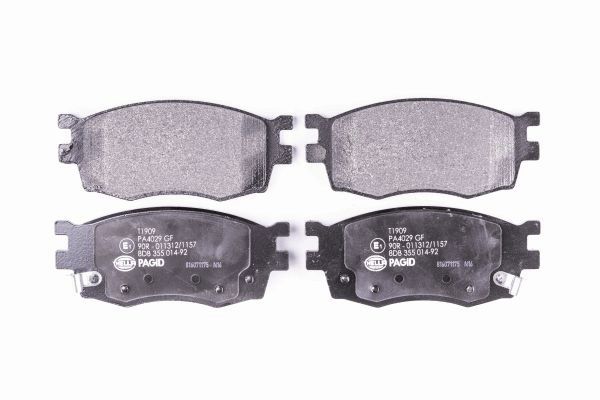 Brake Pad Set, disc brake - 8DB 355 014-921 HELLA