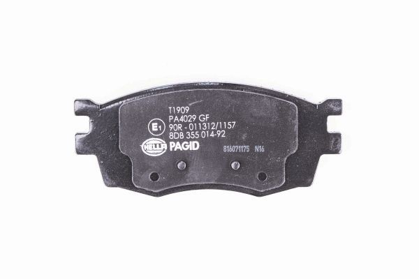Brake Pad Set, disc brake - 8DB 355 014-921 HELLA