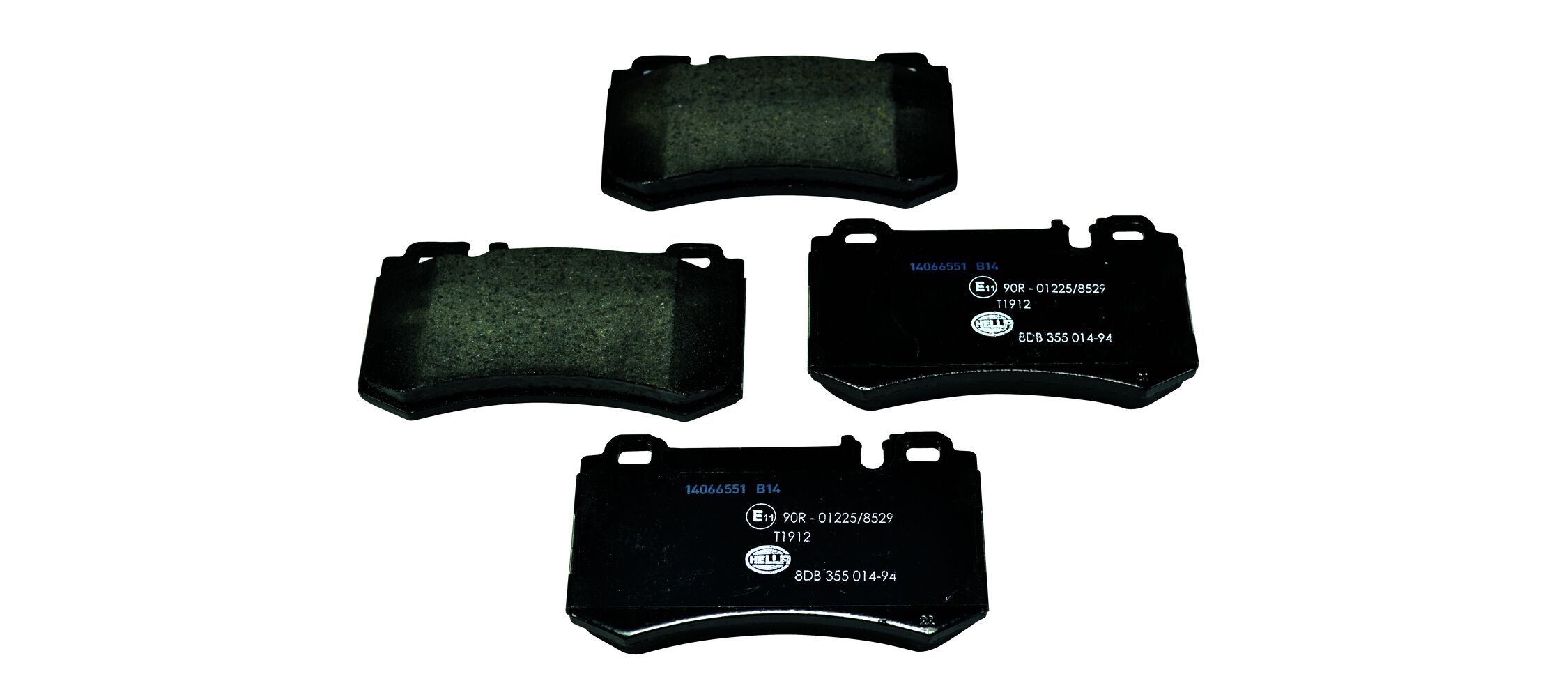 Brake Pad Set, disc brake - 8DB 355 014-941 HELLA