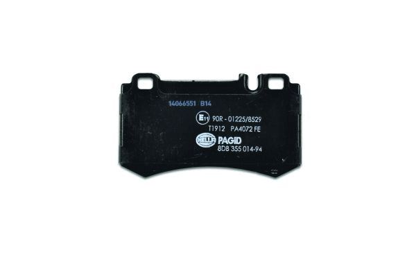 Brake Pad Set, disc brake - 8DB 355 014-941 HELLA