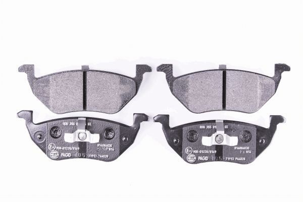 Brake Pad Set, disc brake - 8DB 355 014-951 HELLA