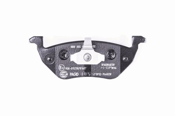 Brake Pad Set, disc brake - 8DB 355 014-951 HELLA
