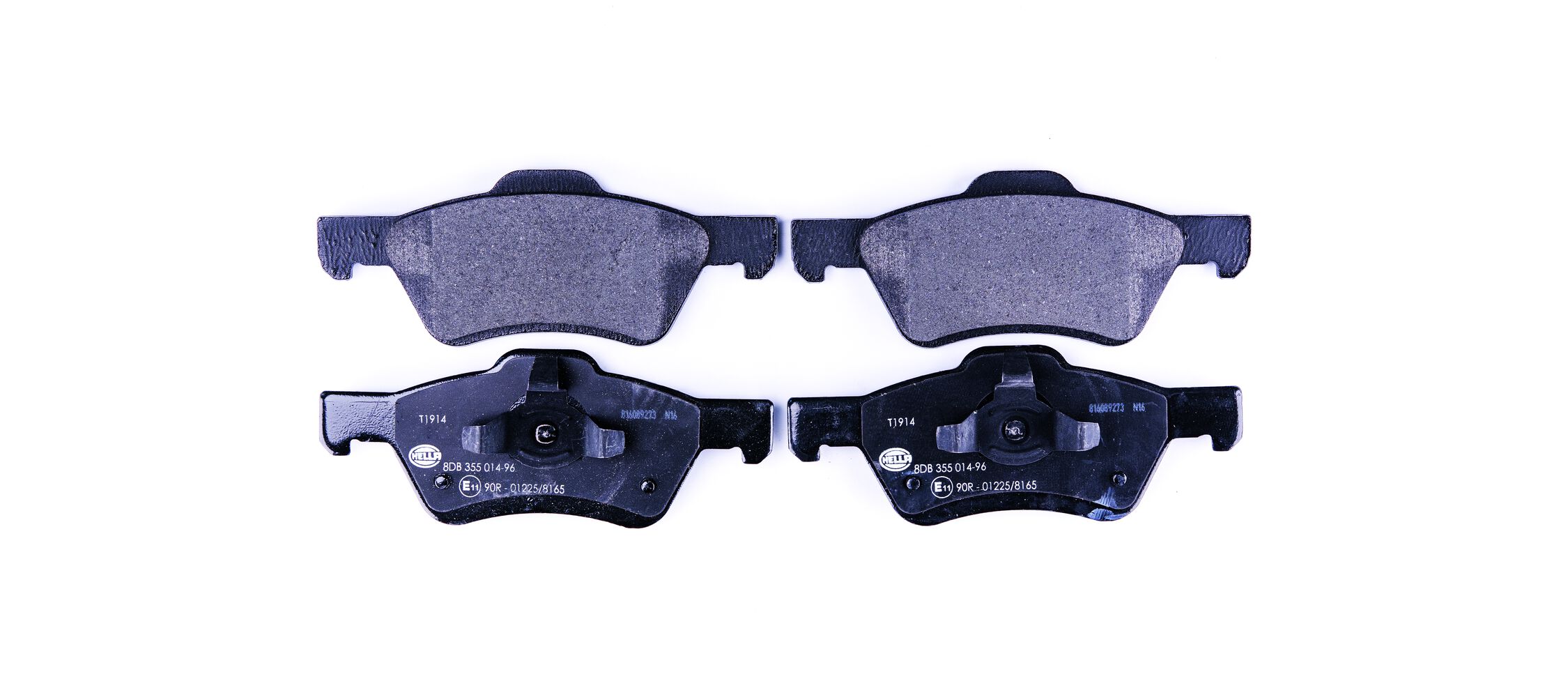 Brake Pad Set, disc brake - 8DB 355 014-961 HELLA