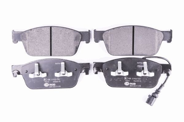 Brake Pad Set, disc brake - 8DB 355 014-981 HELLA