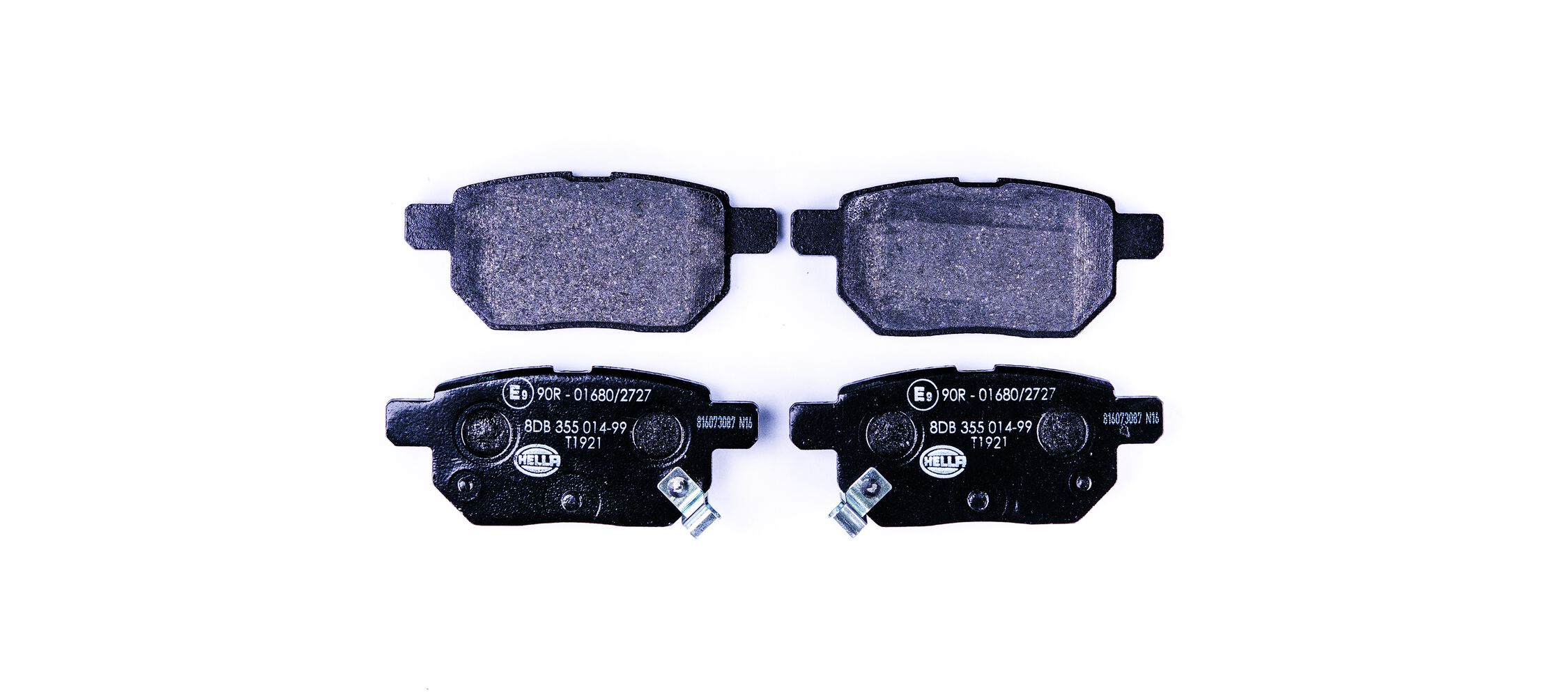 Brake Pad Set, disc brake - 8DB 355 014-991 HELLA