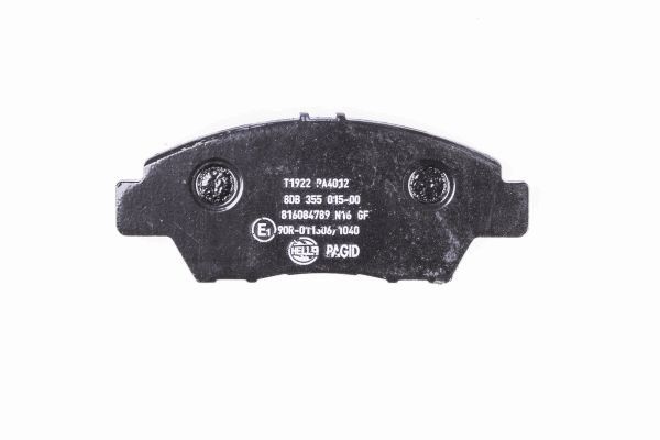 Brake Pad Set, disc brake - 8DB 355 015-001 HELLA