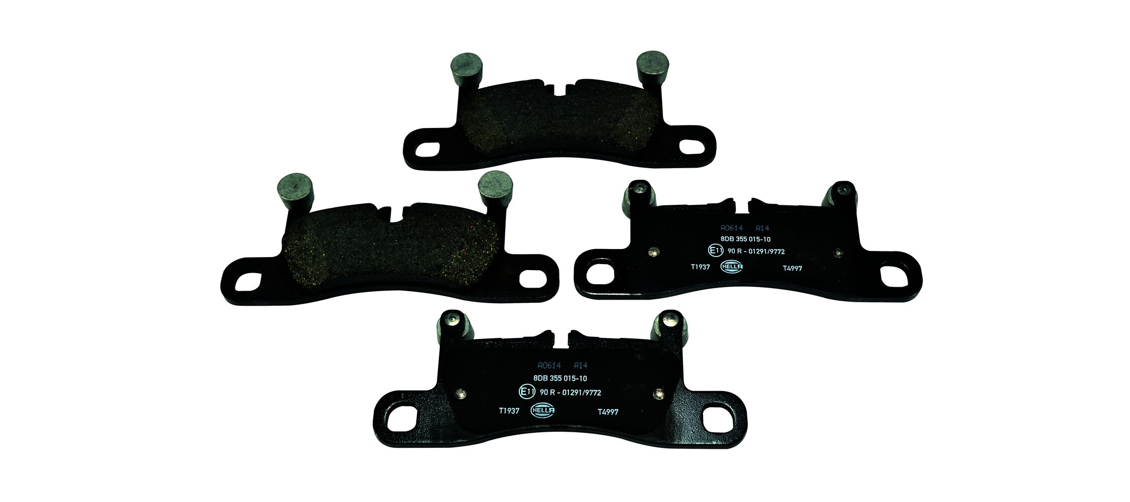 Brake Pad Set, disc brake - 8DB 355 015-101 HELLA