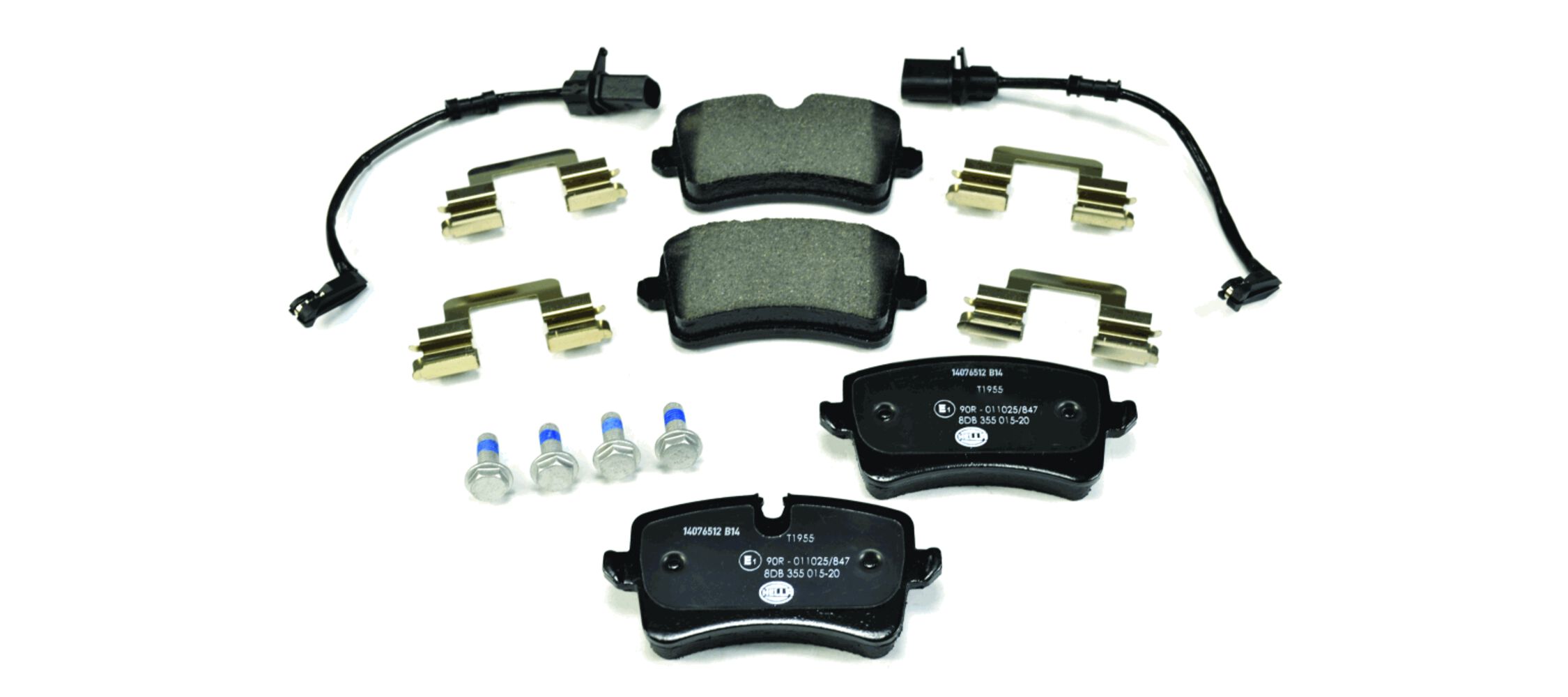 Brake Pad Set, disc brake - 8DB 355 015-201 HELLA