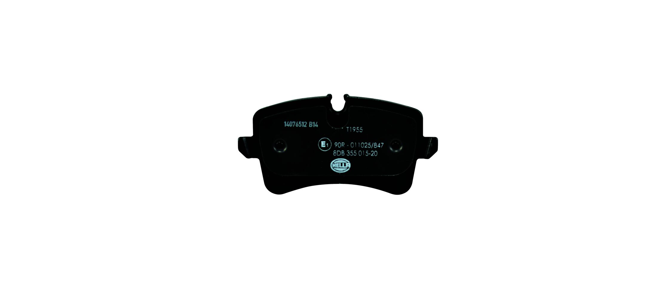 Brake Pad Set, disc brake - 8DB 355 015-201 HELLA