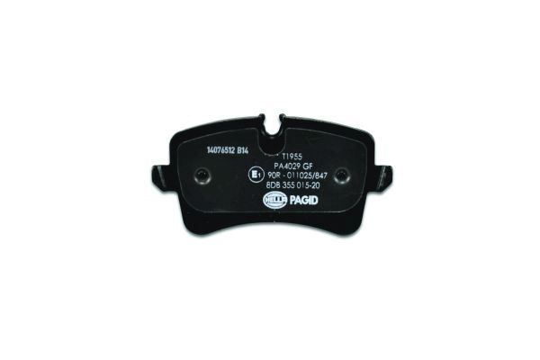 Brake Pad Set, disc brake - 8DB 355 015-201 HELLA
