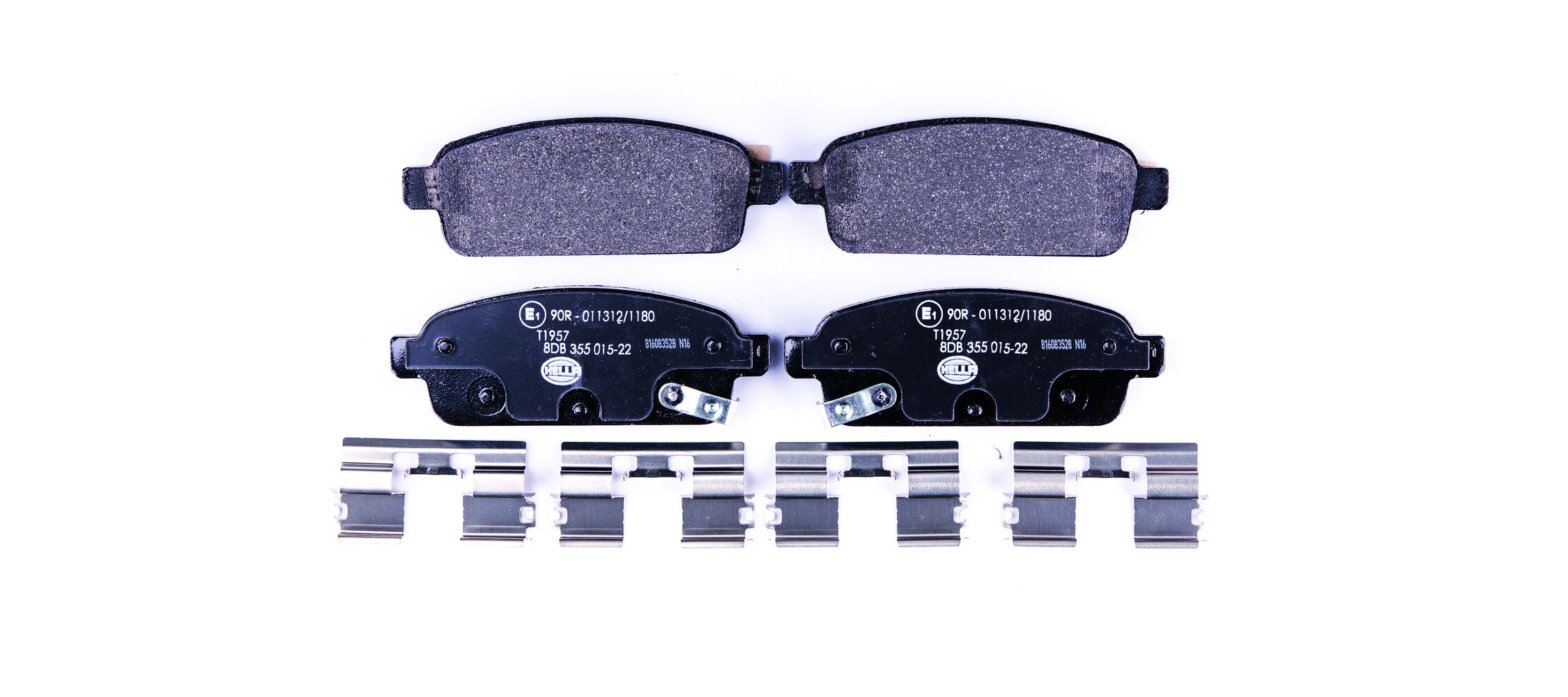 Brake Pad Set, disc brake - 8DB 355 015-221 HELLA