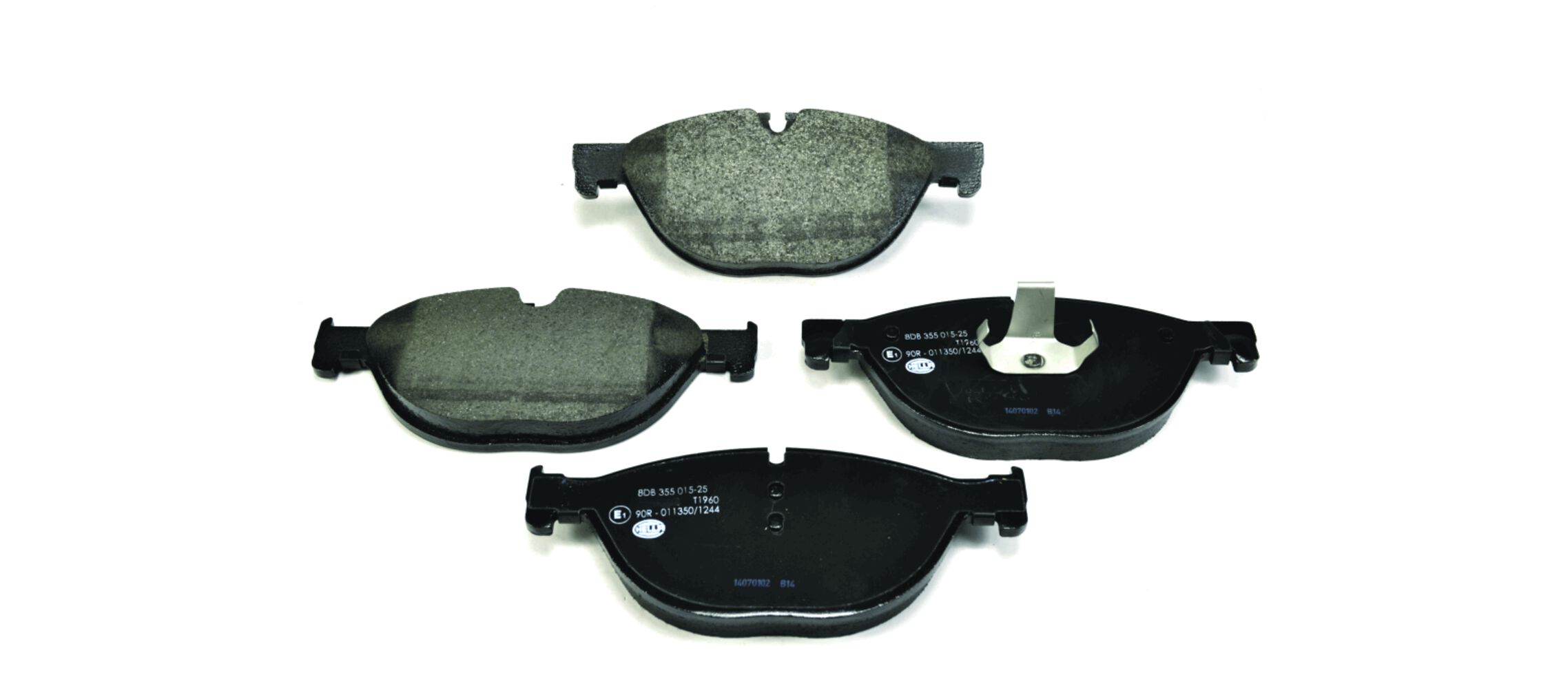 Brake Pad Set, disc brake - 8DB 355 015-251 HELLA