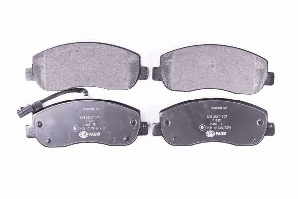 Brake Pad Set, disc brake - 8DB 355 015-291 HELLA