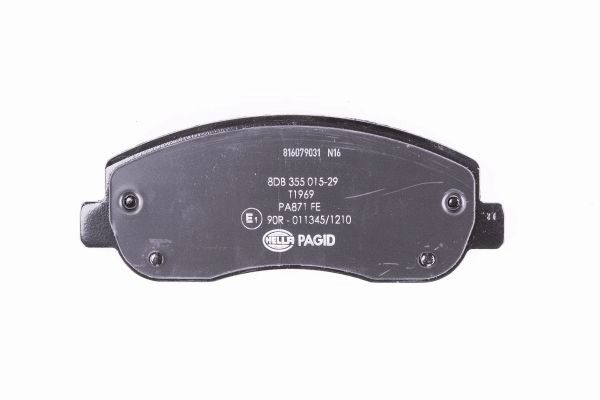 Brake Pad Set, disc brake - 8DB 355 015-291 HELLA
