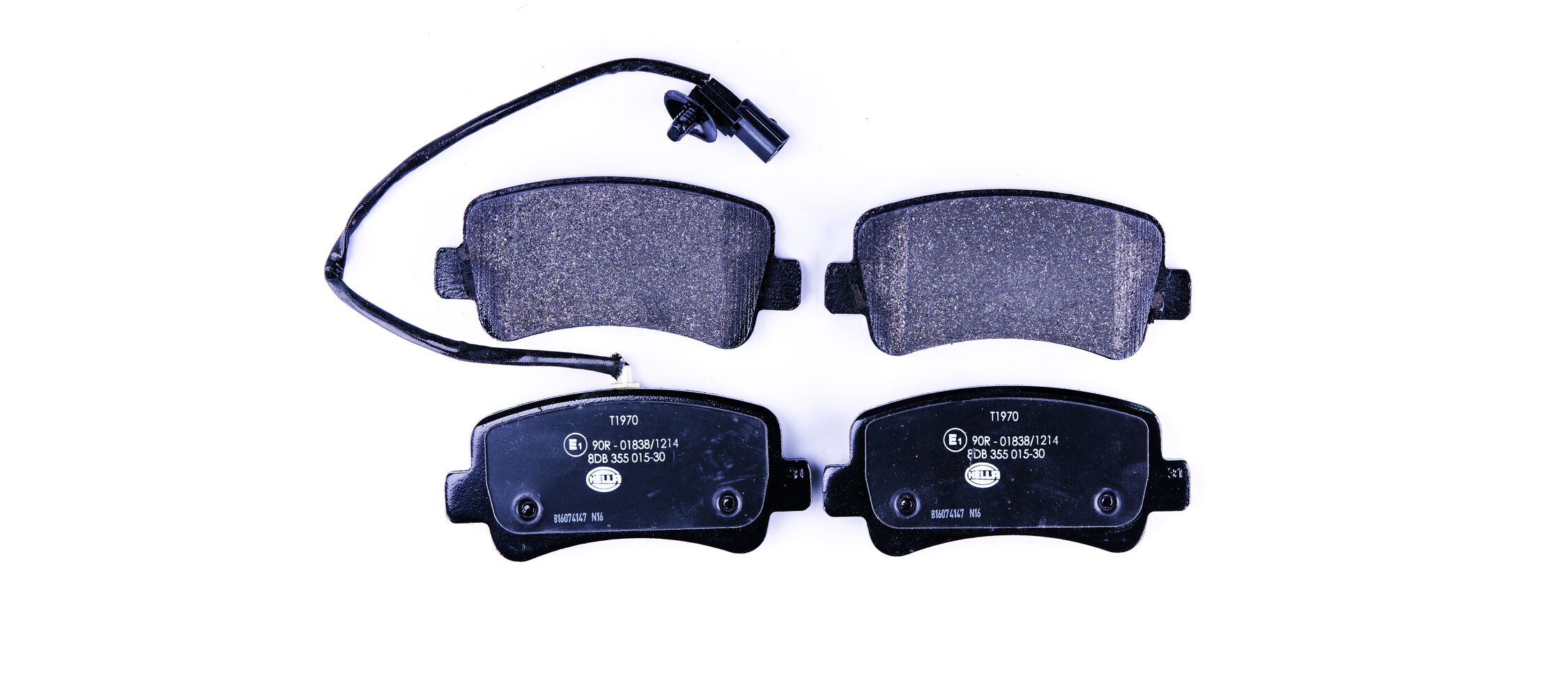 Brake Pad Set, disc brake - 8DB 355 015-301 HELLA