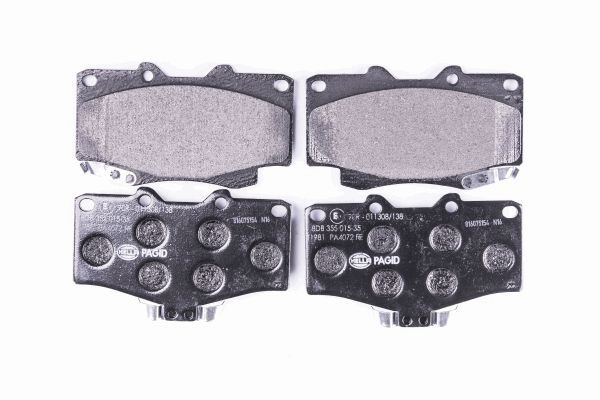 Brake Pad Set, disc brake - 8DB 355 015-351 HELLA