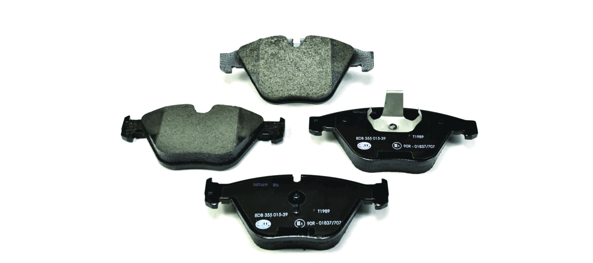 Brake Pad Set, disc brake - 8DB 355 015-391 HELLA