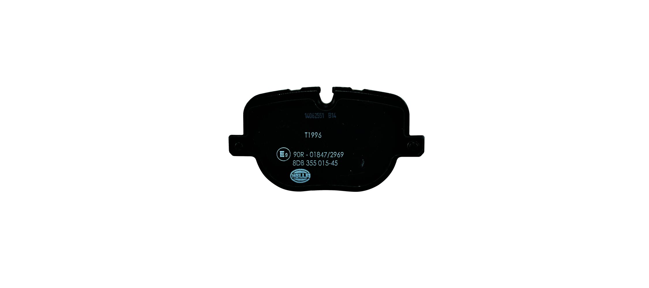 Brake Pad Set, disc brake - 8DB 355 015-451 HELLA