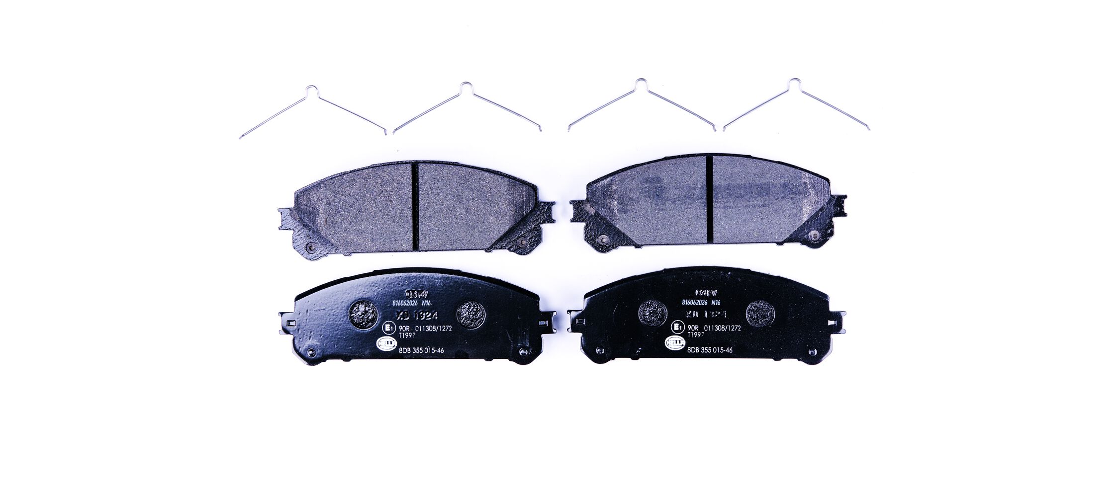 Kit pastiglie freno, Freno a disco - 8DB 355 015-461 HELLA