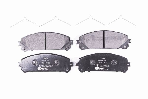Brake Pad Set, disc brake - 8DB 355 015-461 HELLA