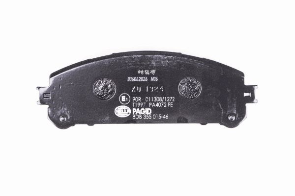 Brake Pad Set, disc brake - 8DB 355 015-461 HELLA