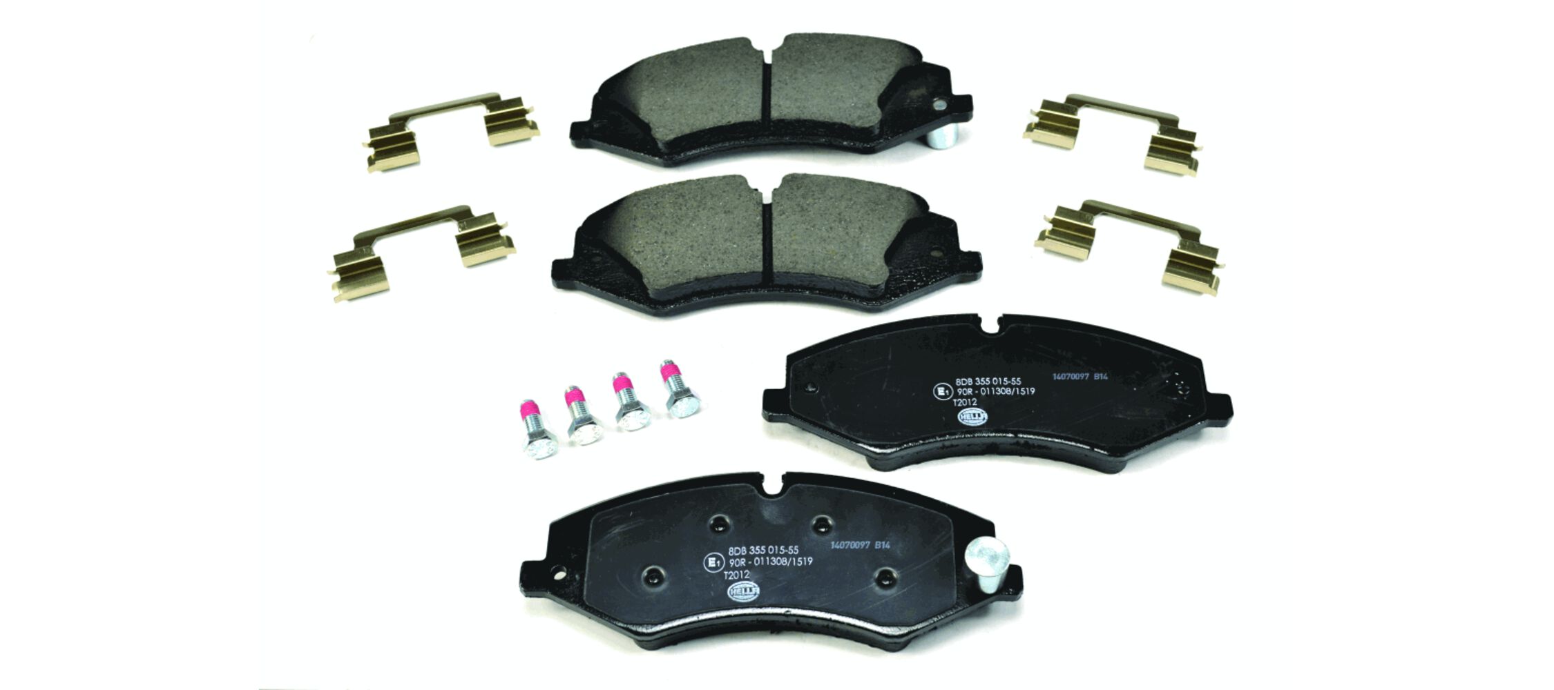 Комплект тормозных колодок, дисковый тормоз - 8DB 355 015-551 HELLA