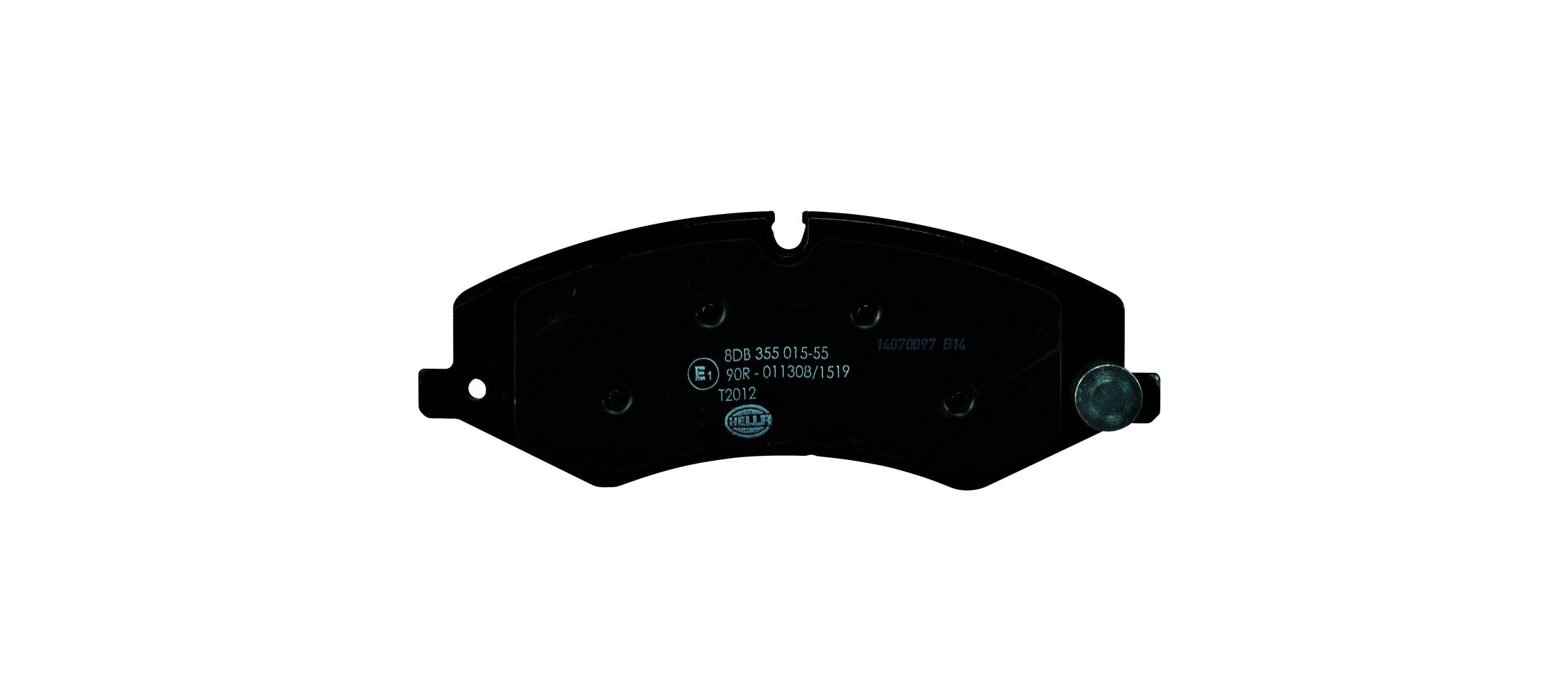 Brake Pad Set, disc brake - 8DB 355 015-551 HELLA