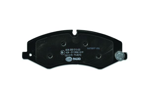 Brake Pad Set, disc brake - 8DB 355 015-551 HELLA
